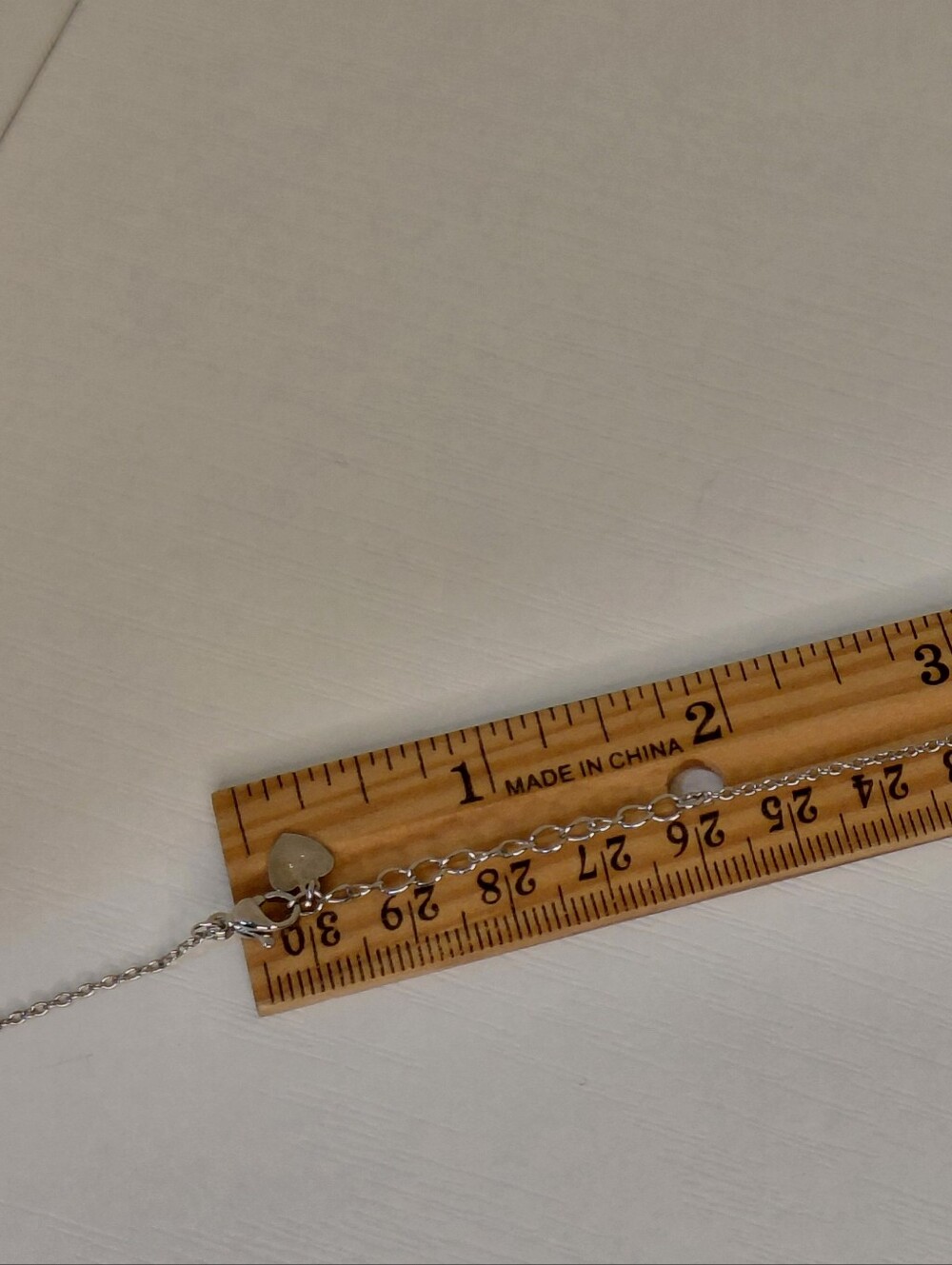 New Adjustable Silver Teardrop & Blue Opal Triangle Lariat Necklace - Women - Picture 8 of 8